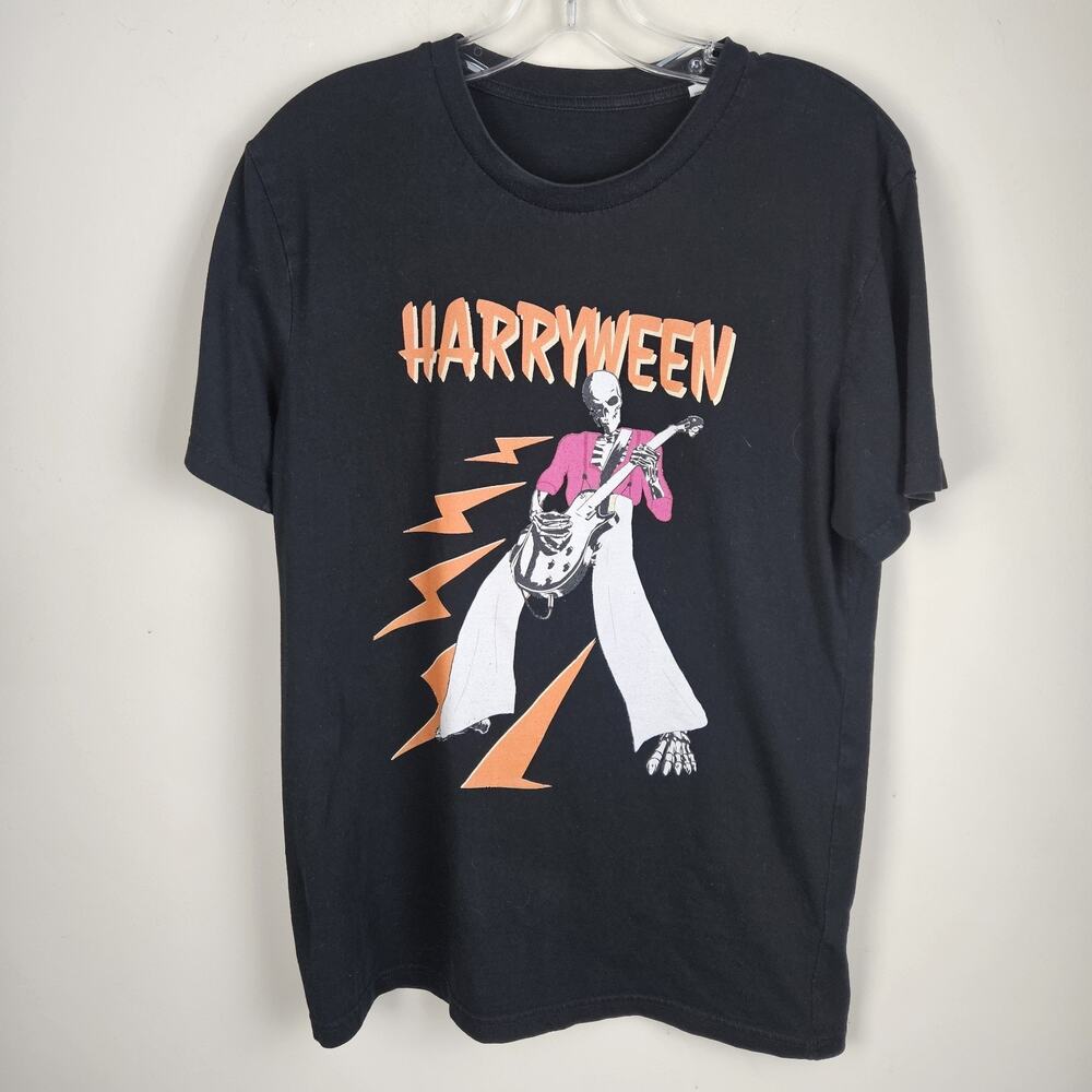 Harryween Harry Styles Black Short Sleeve Halloween 2021 Concert T-Shirt Small